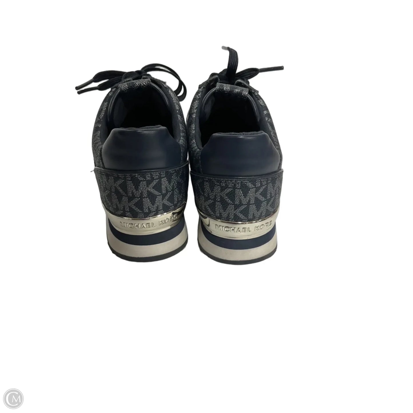 Shoes Athletic By Michael By Michael Kors In Blue & Silver, Size: 8