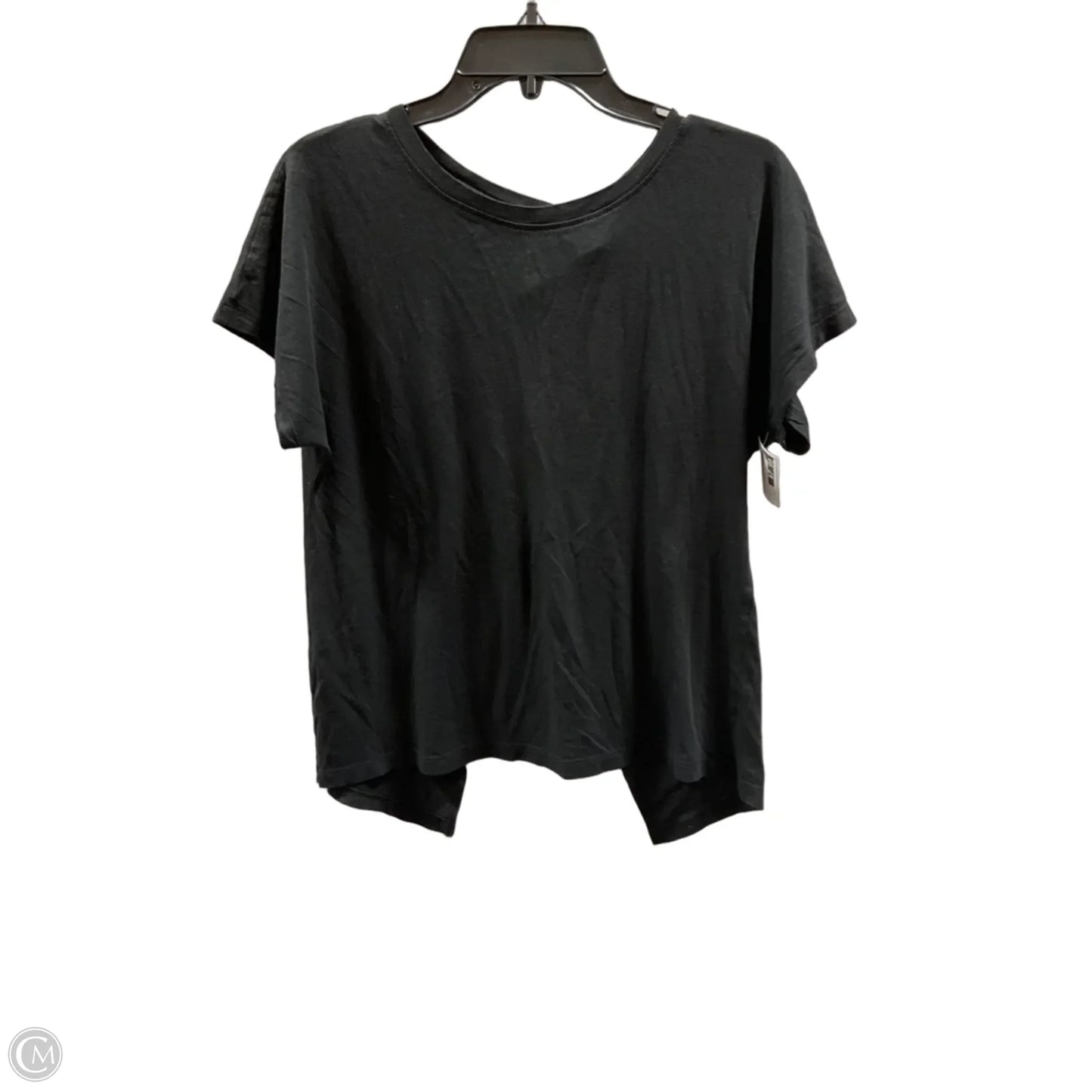 Athletic Top Short Sleeve By Athletic Works In Black, Size: M