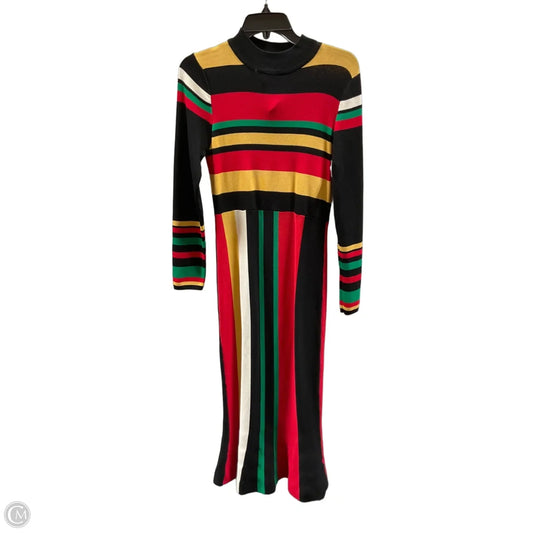 Dress Casual Maxi By Cmf In Multi-colored, Size: L
