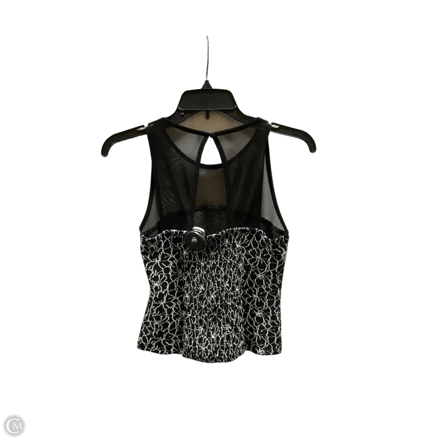 Top Sleeveless By Maeve In Black & White, Size: S