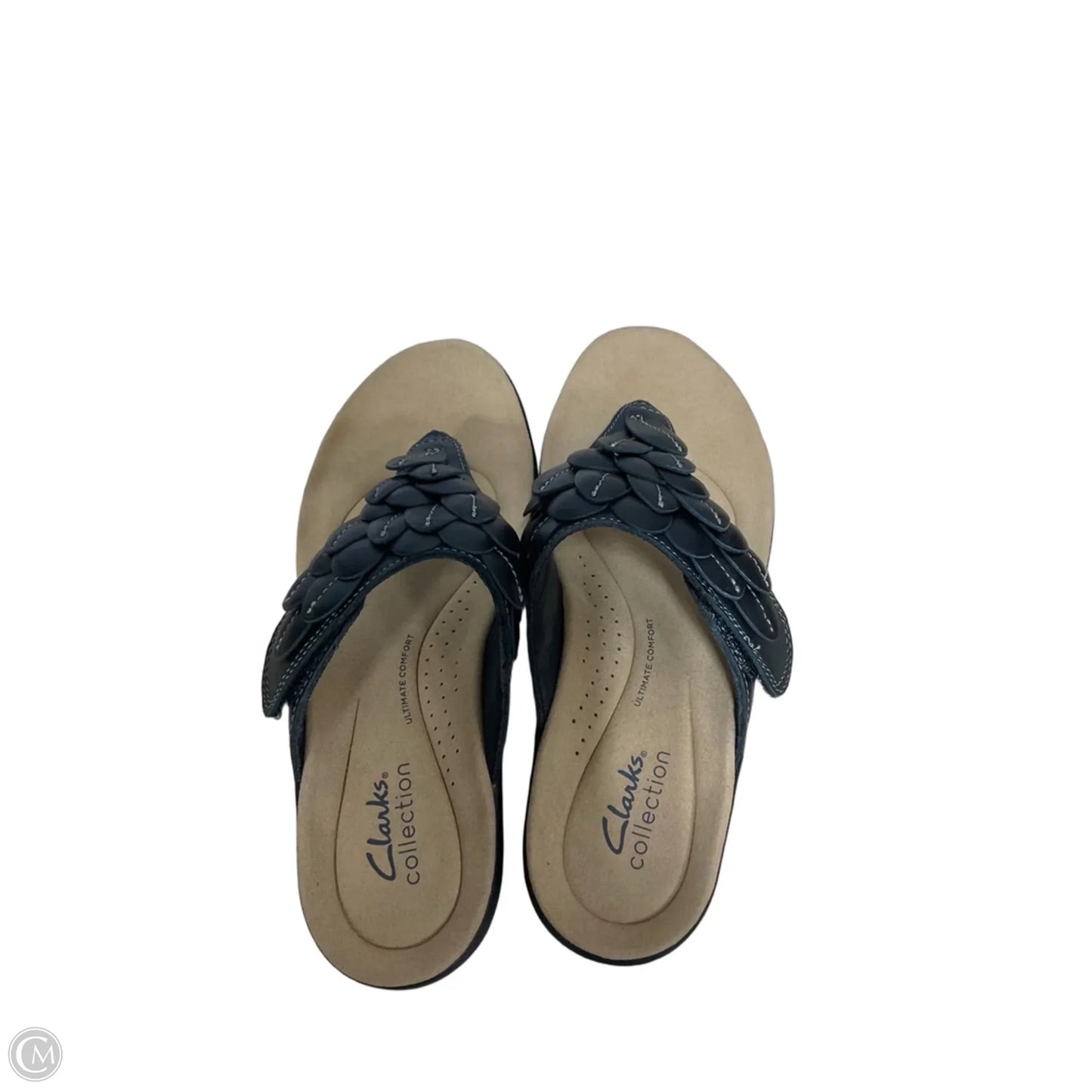 Sandals Flats By Clarks In Black, Size: 6.5