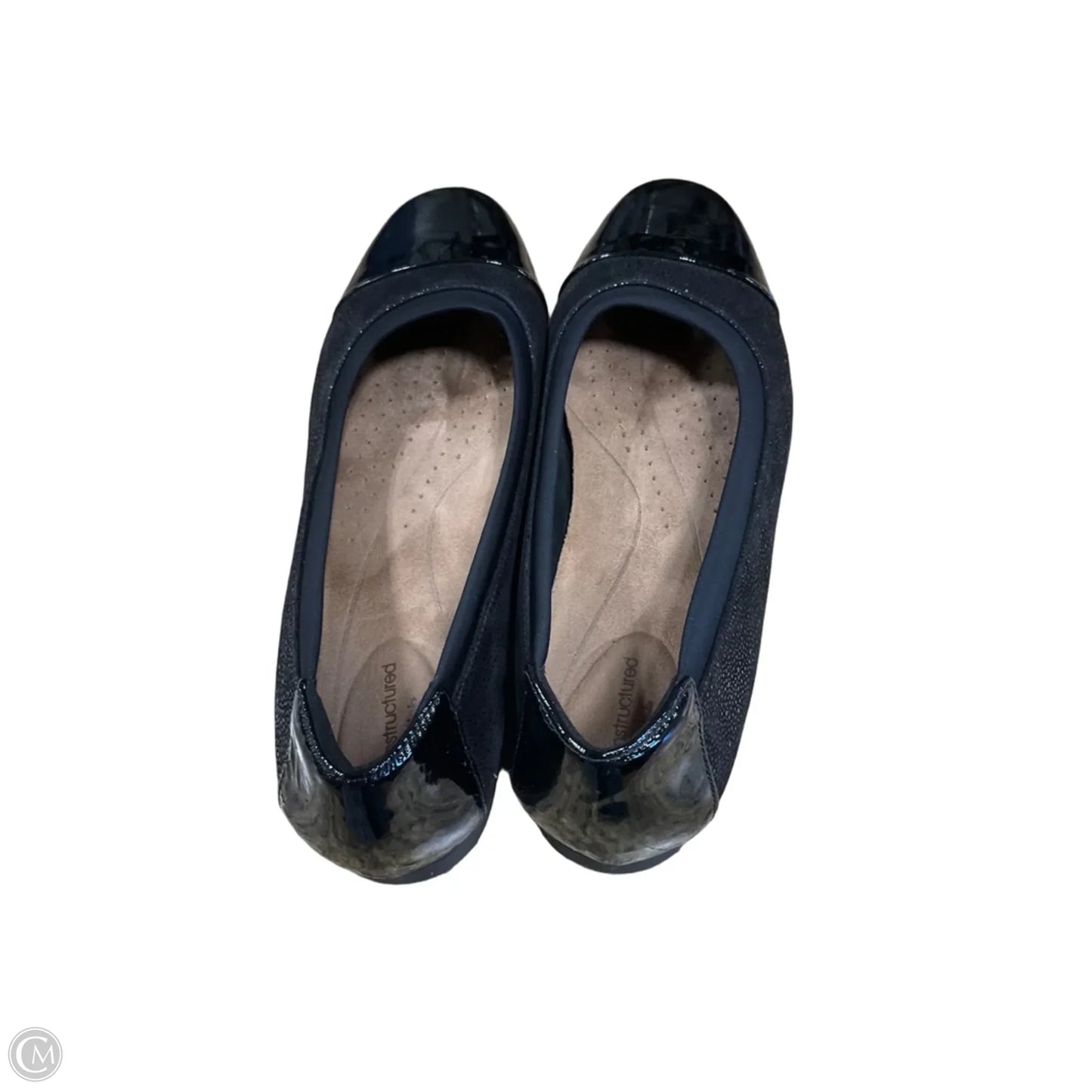 Shoes Flats By Clarks In Black, Size: 8.5