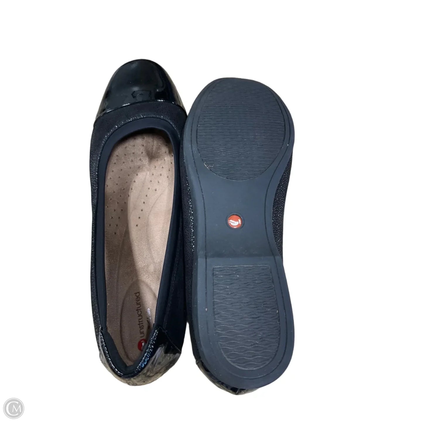 Shoes Flats By Clarks In Black, Size: 8.5