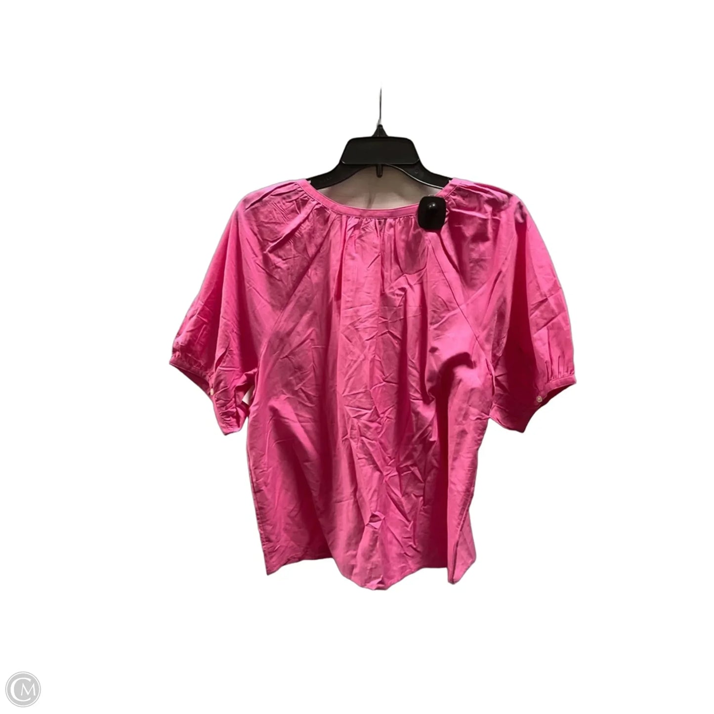 Top Short Sleeve By Ann Taylor In Pink, Size: M