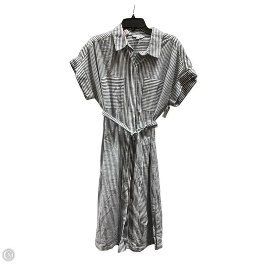 Dress Casual Midi By Ophelia Roe In Striped Pattern, Size: M