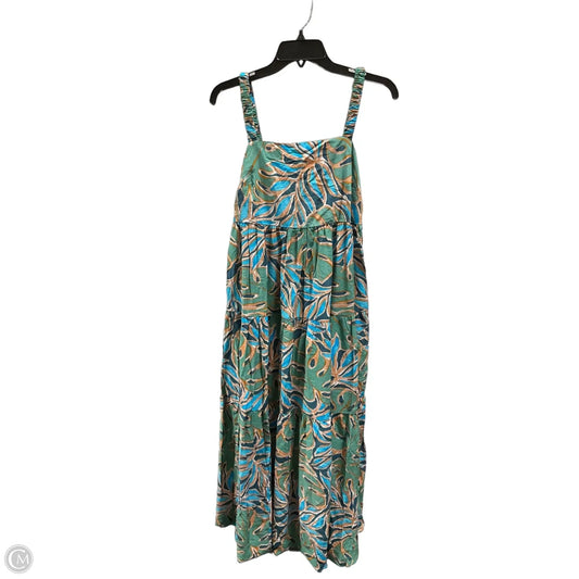 Dress Casual Maxi By Dress Forum In Green & Orange, Size: M