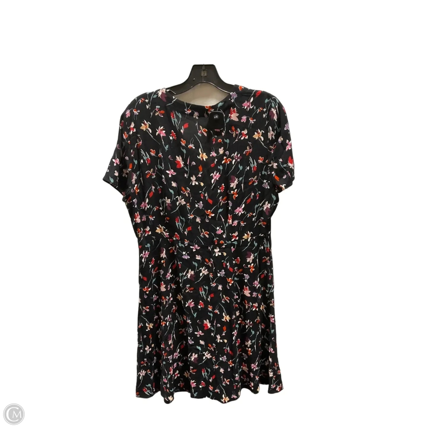 Dress Casual Midi By Madewell In Black & Red, Size: M