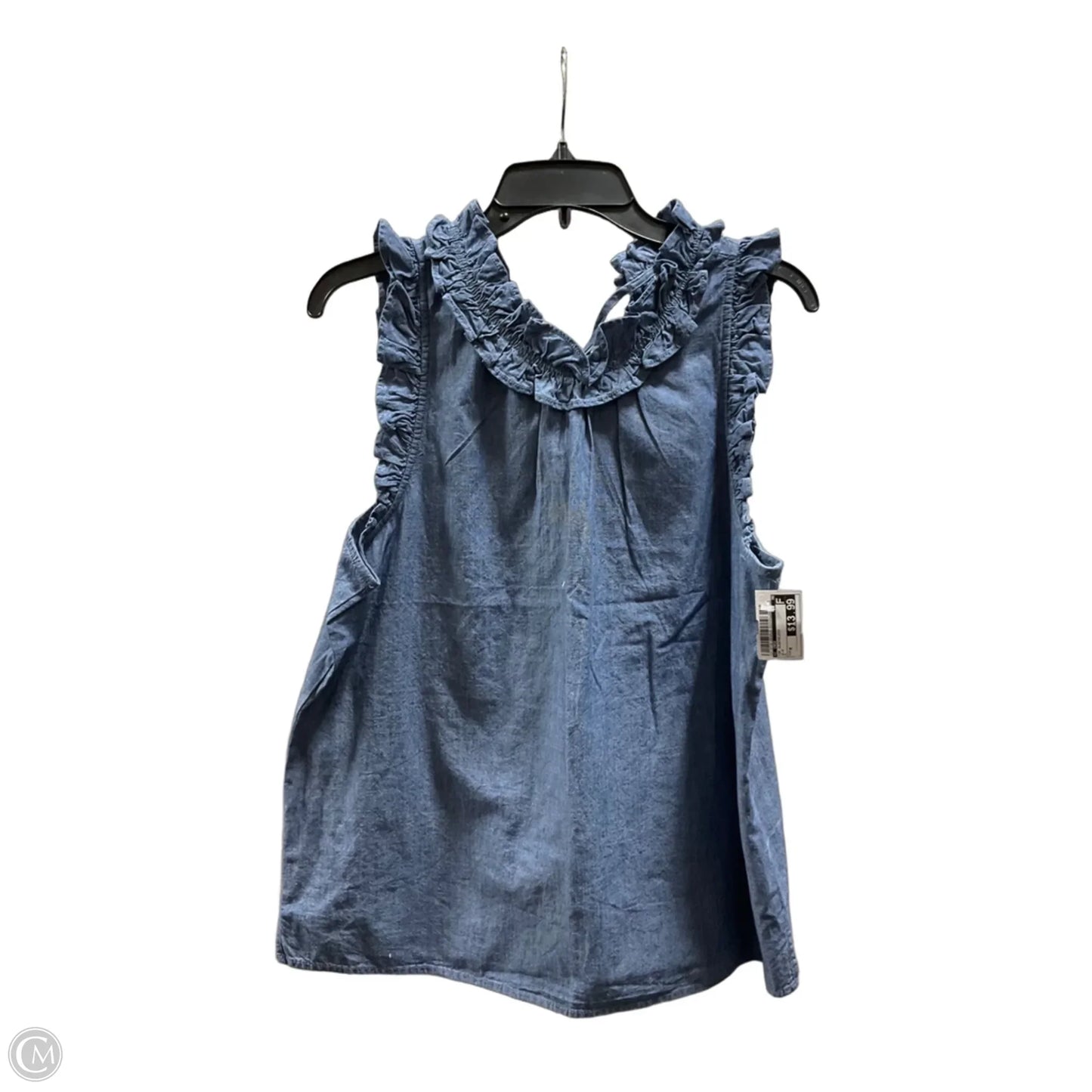 Top Sleeveless By J. Crew In Blue, Size: M