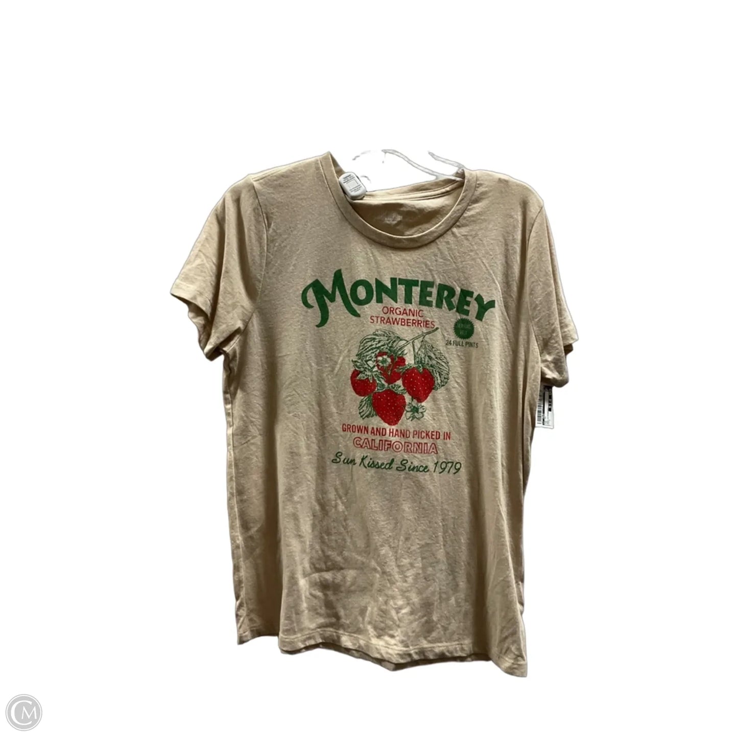 Top Short Sleeve By J. Crew In Tan, Size: L