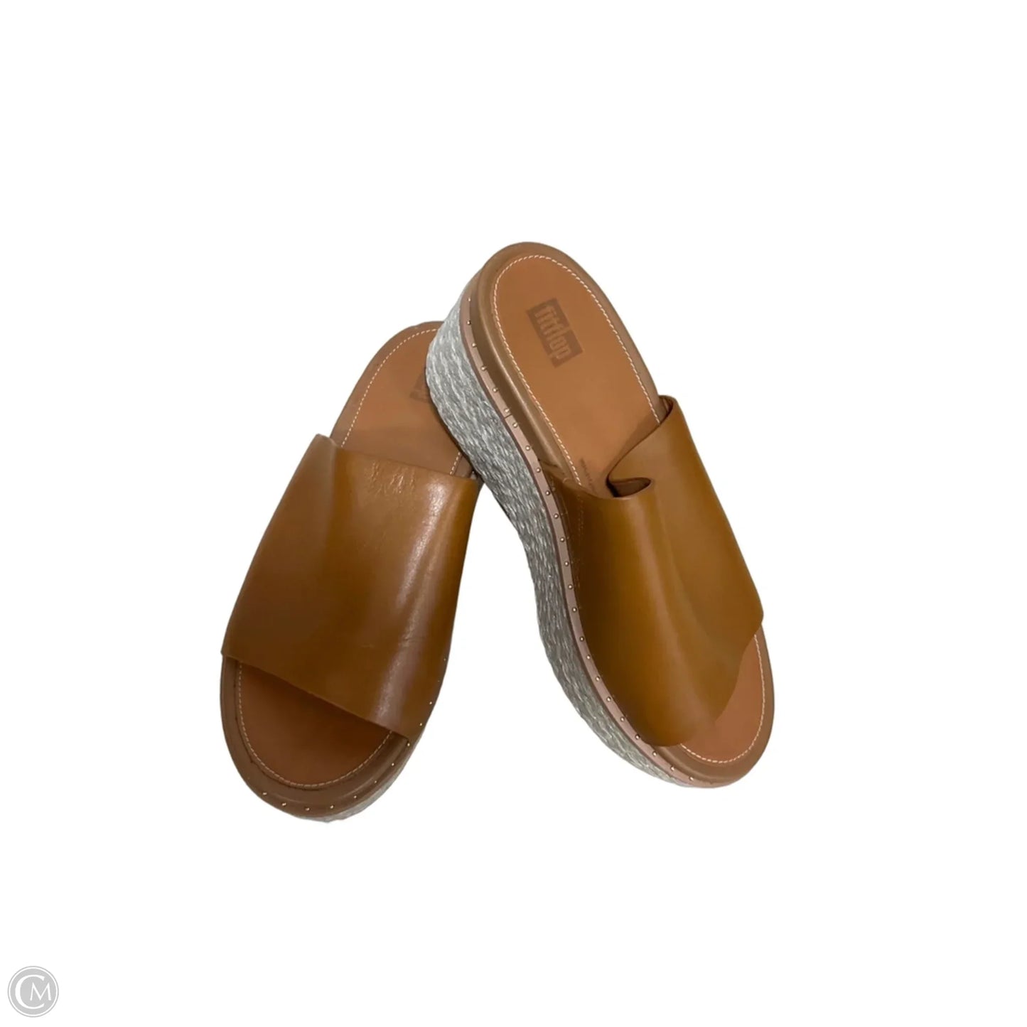 Sandals Heels Block By Fitflop In Tan, Size: 6