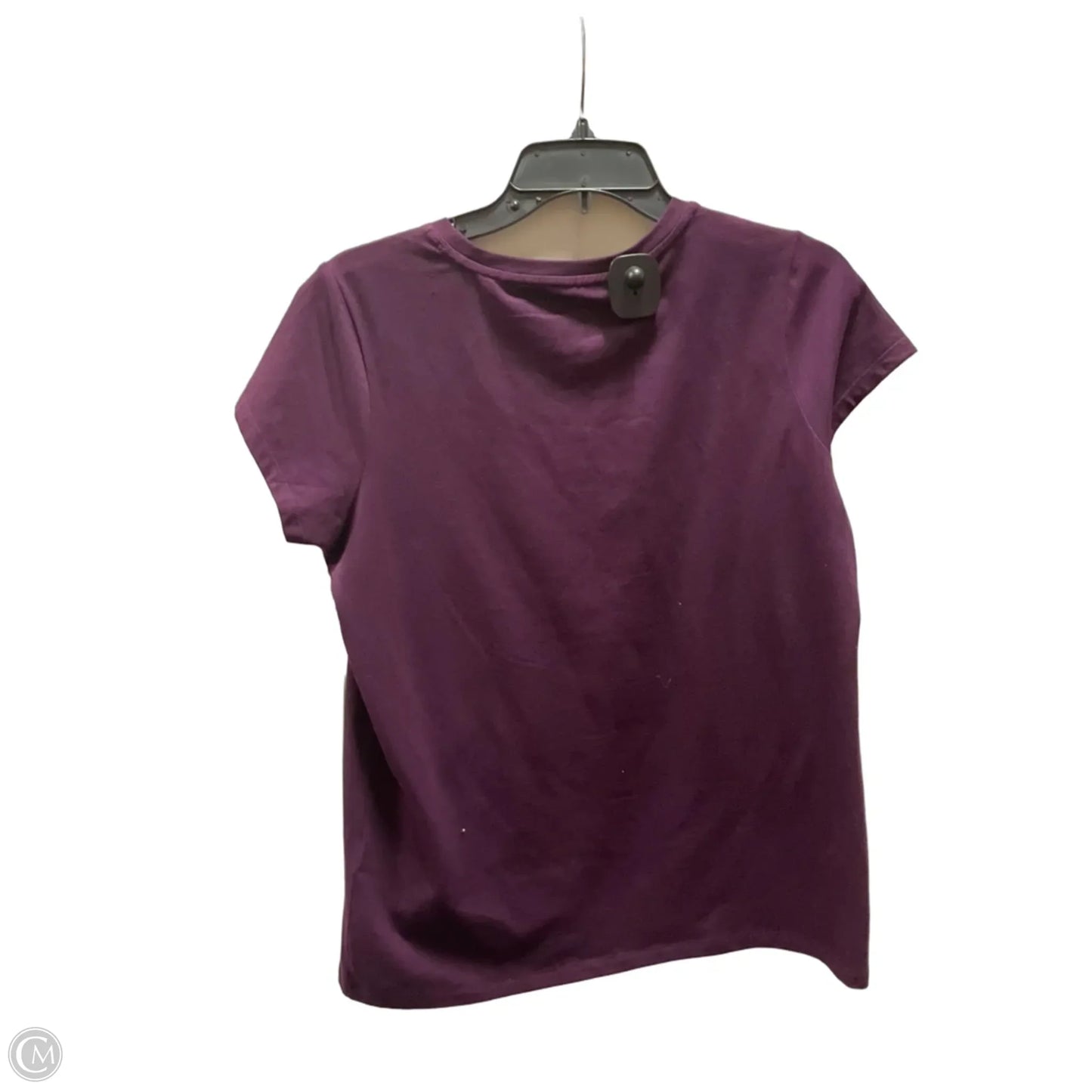 Top Short Sleeve By Calvin Klein In Purple, Size: M