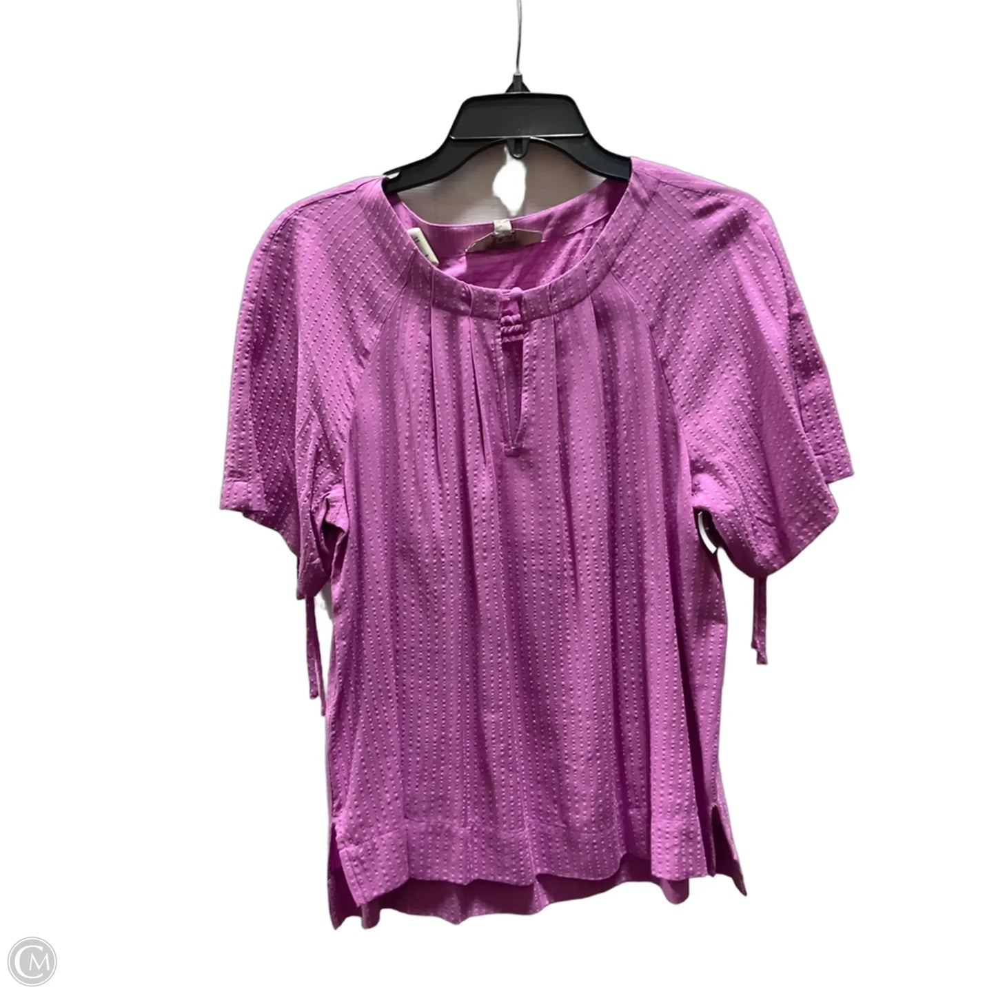 Top Short Sleeve By Loft In Purple, Size: M