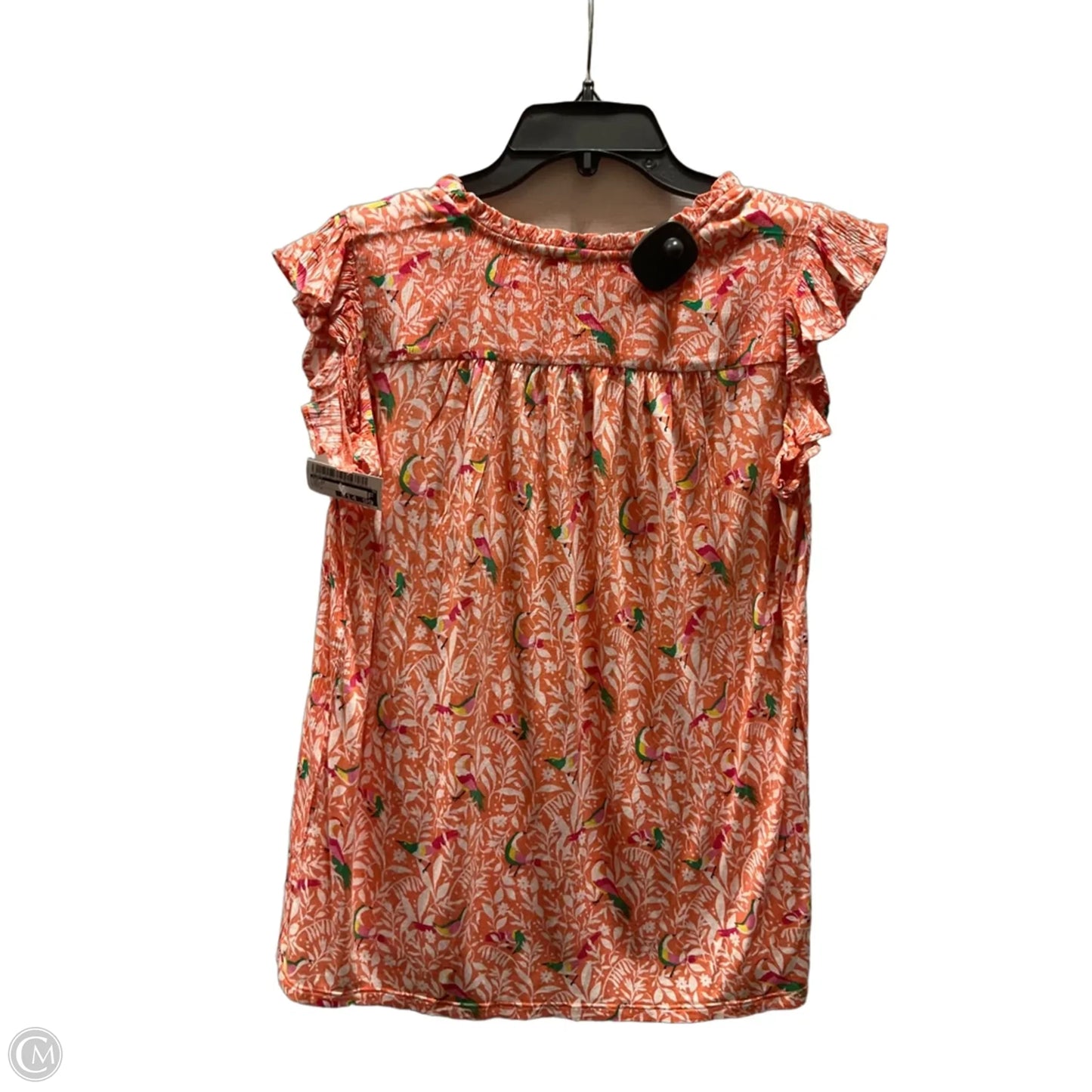 Top Short Sleeve By Loft In Orange, Size: M
