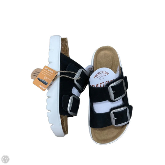 Sandals Flats By Cmf In Black, Size: 6.5