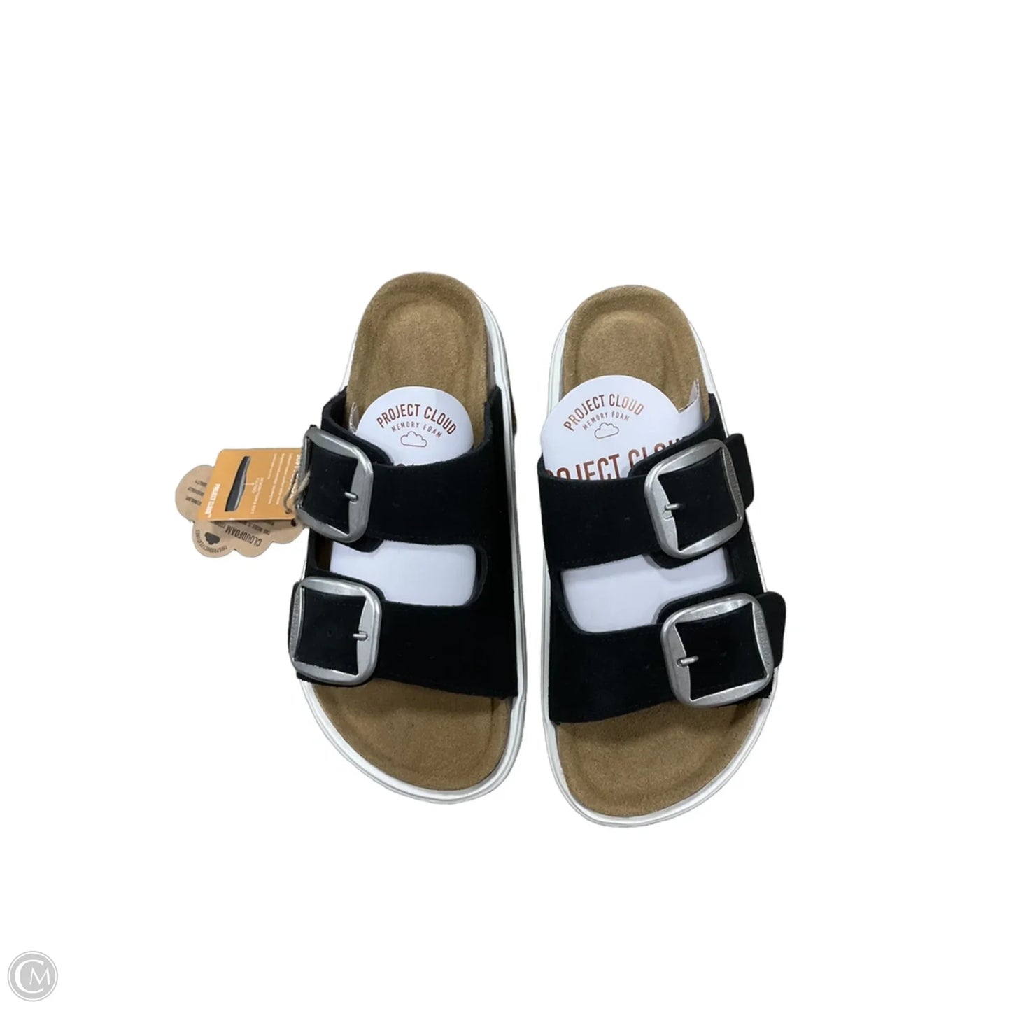 Sandals Flats By Cmf In Black, Size: 6.5