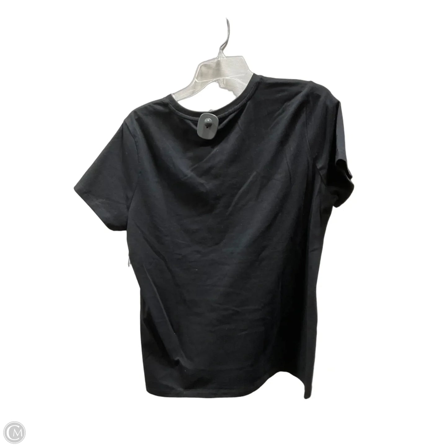 Top Short Sleeve By Calvin Klein In Black, Size: M