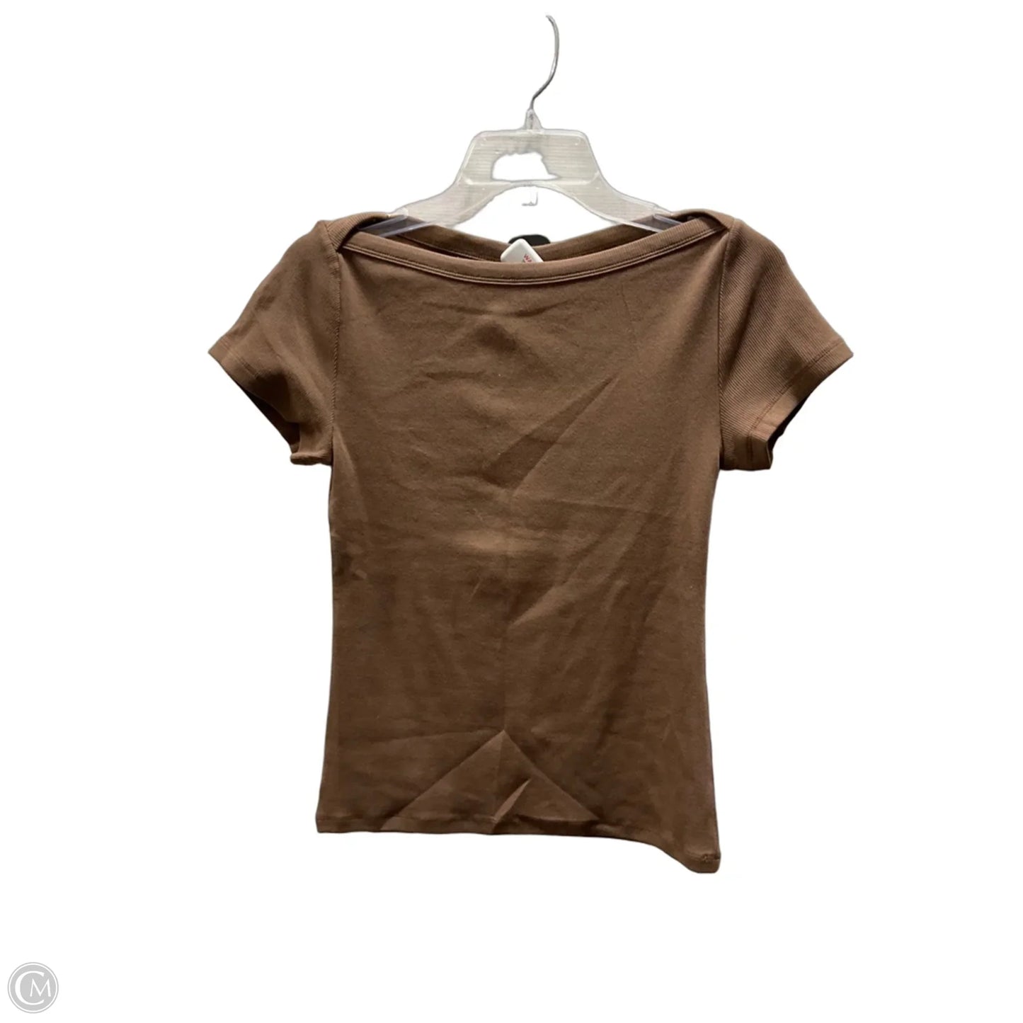 Top Short Sleeve By Loft In Brown, Size: M