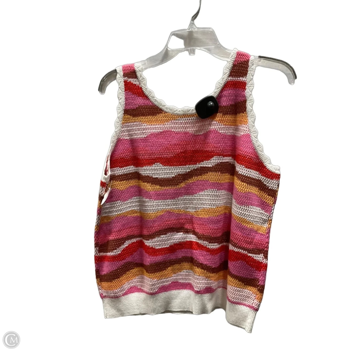 Tank Top By Loft In Orange & Pink, Size: M