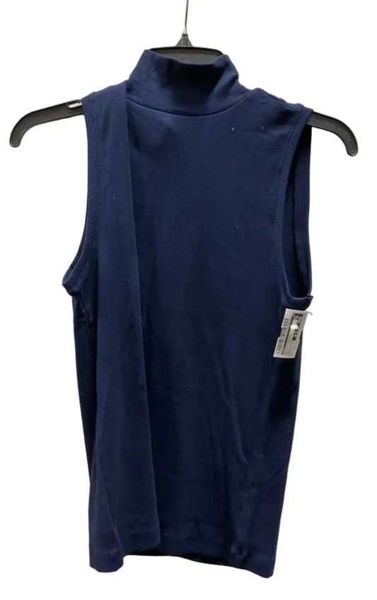Top Sleeveless By Loft In Blue, Size: L