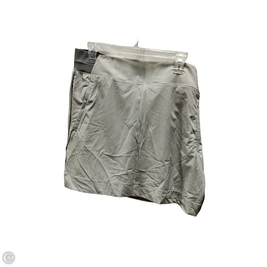 Athletic Skort By Athleta In Grey & White, Size: 16