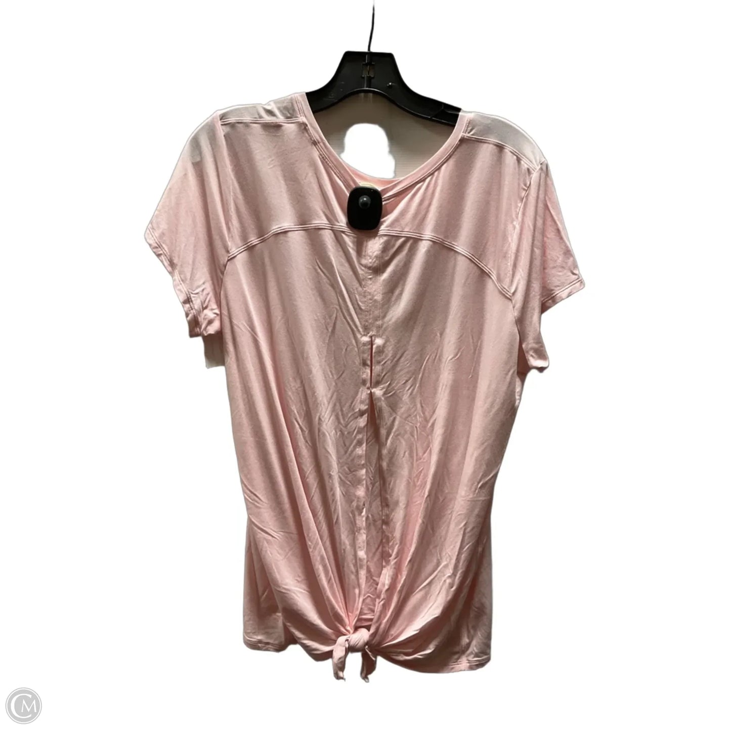 Athletic Top Short Sleeve By Lululemon In Pink, Size: 12