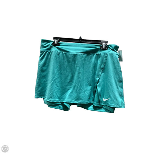Athletic Skort By Nike Apparel In Aqua, Size: Xl