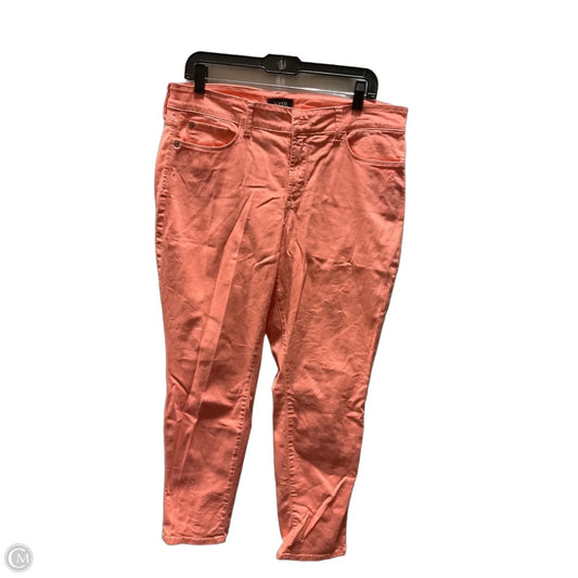 Jeans Straight By Not Your Daughters Jeans In Orange, Size: 12