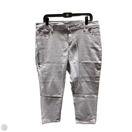 Jeans Cropped By Michael Kors In Purple, Size: 14