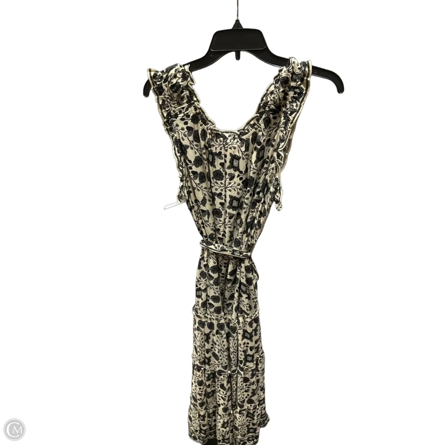 Dress Casual Maxi By Max Studio In Black & Cream, Size: M
