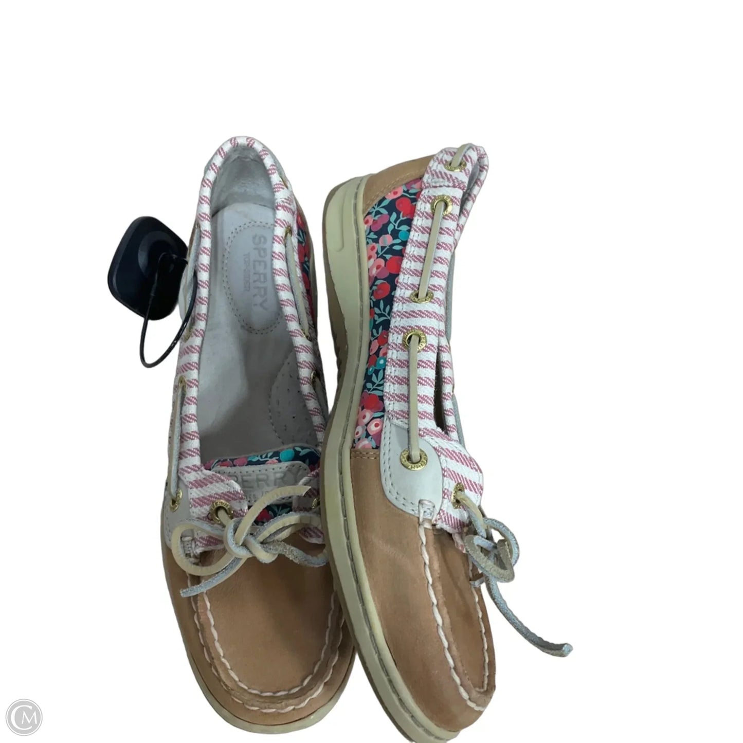 Shoes Flats By Sperry In Red & Tan, Size: 7
