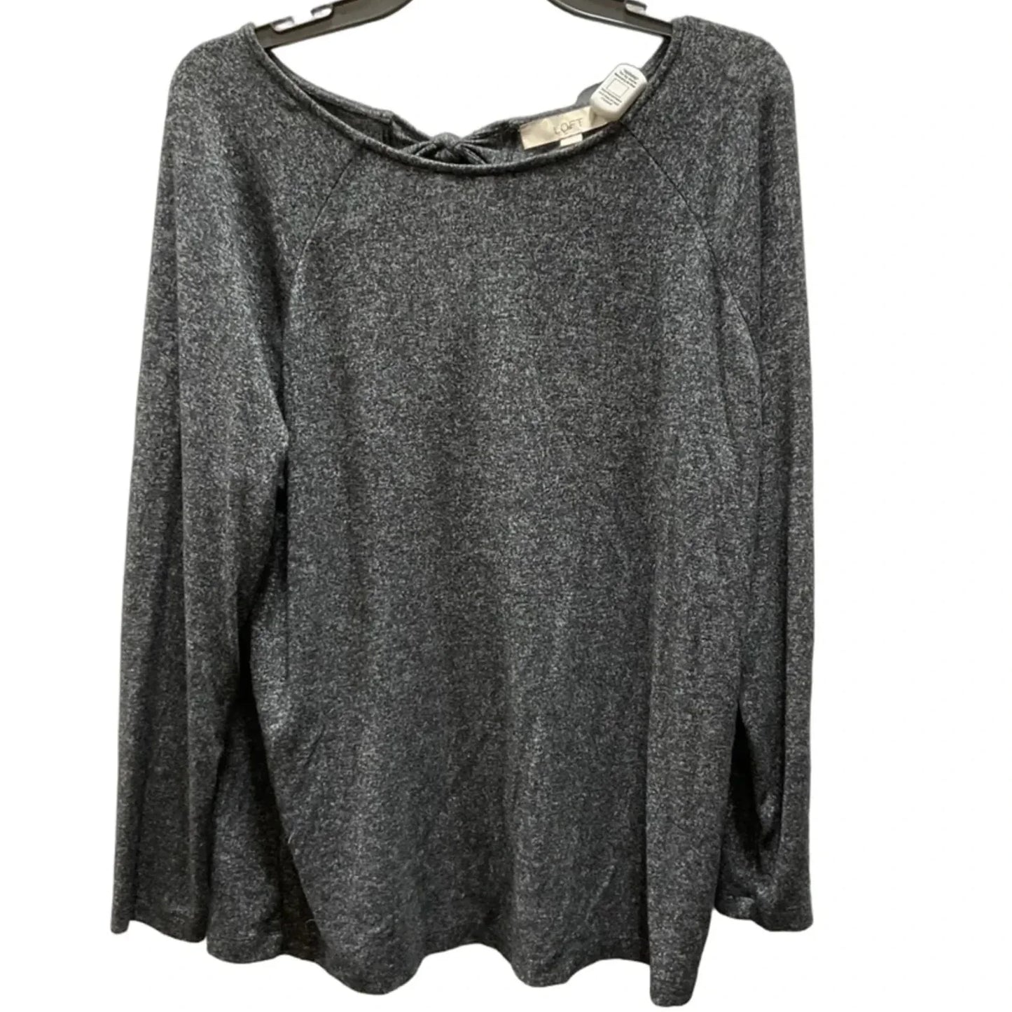 Top Long Sleeve By Loft In Black, Size: L