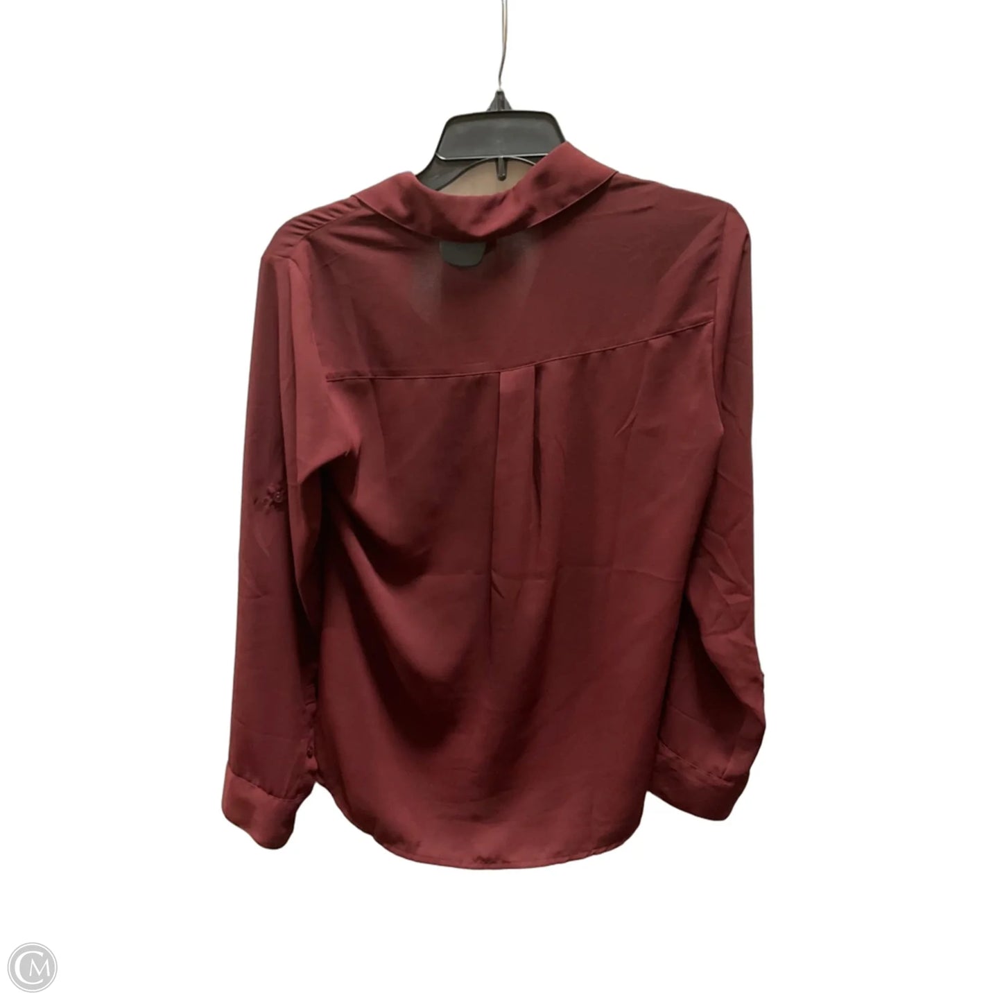 Blouse Long Sleeve By Express In Red, Size: S