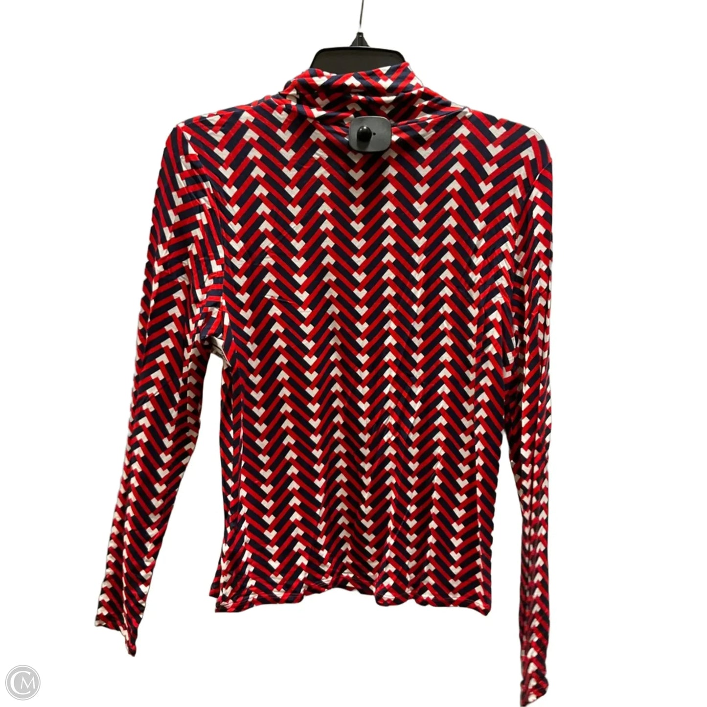 Top Long Sleeve By Boden In Blue & Red, Size: L