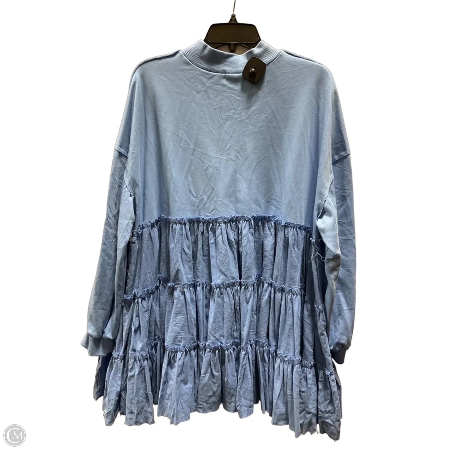 Dress Casual Midi By Cmf In Blue, Size: Xl