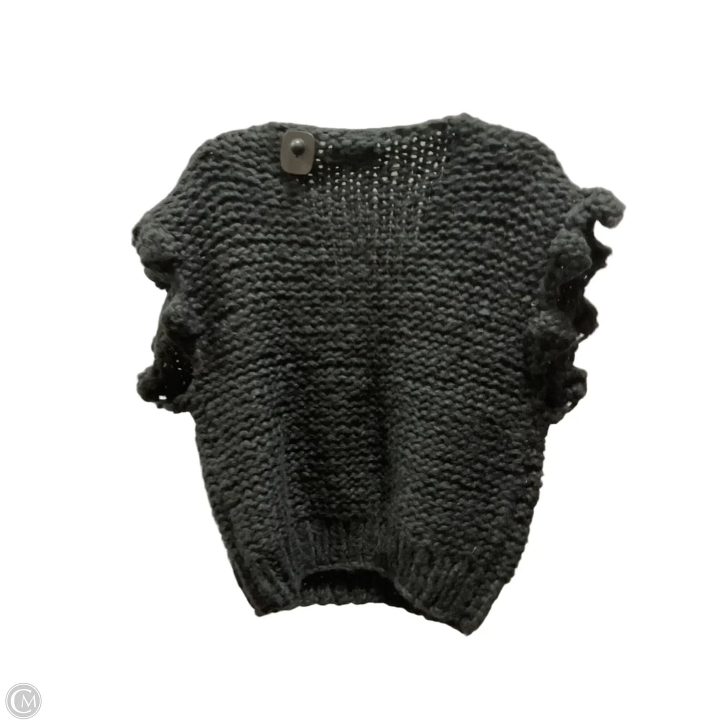Vest Sweater By Maeve In Black & Green, Size: Osfm