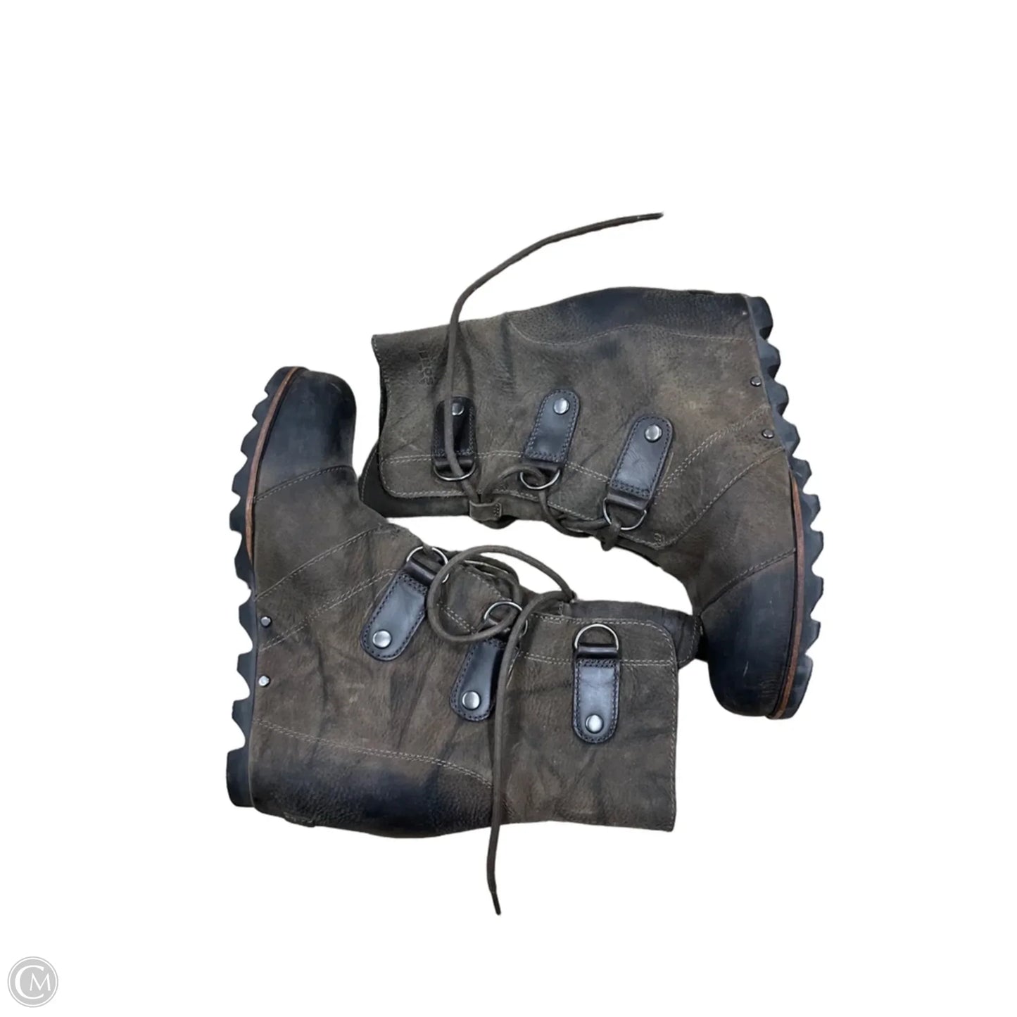 Boots Ankle Heels By Sorel In Brown, Size: 8