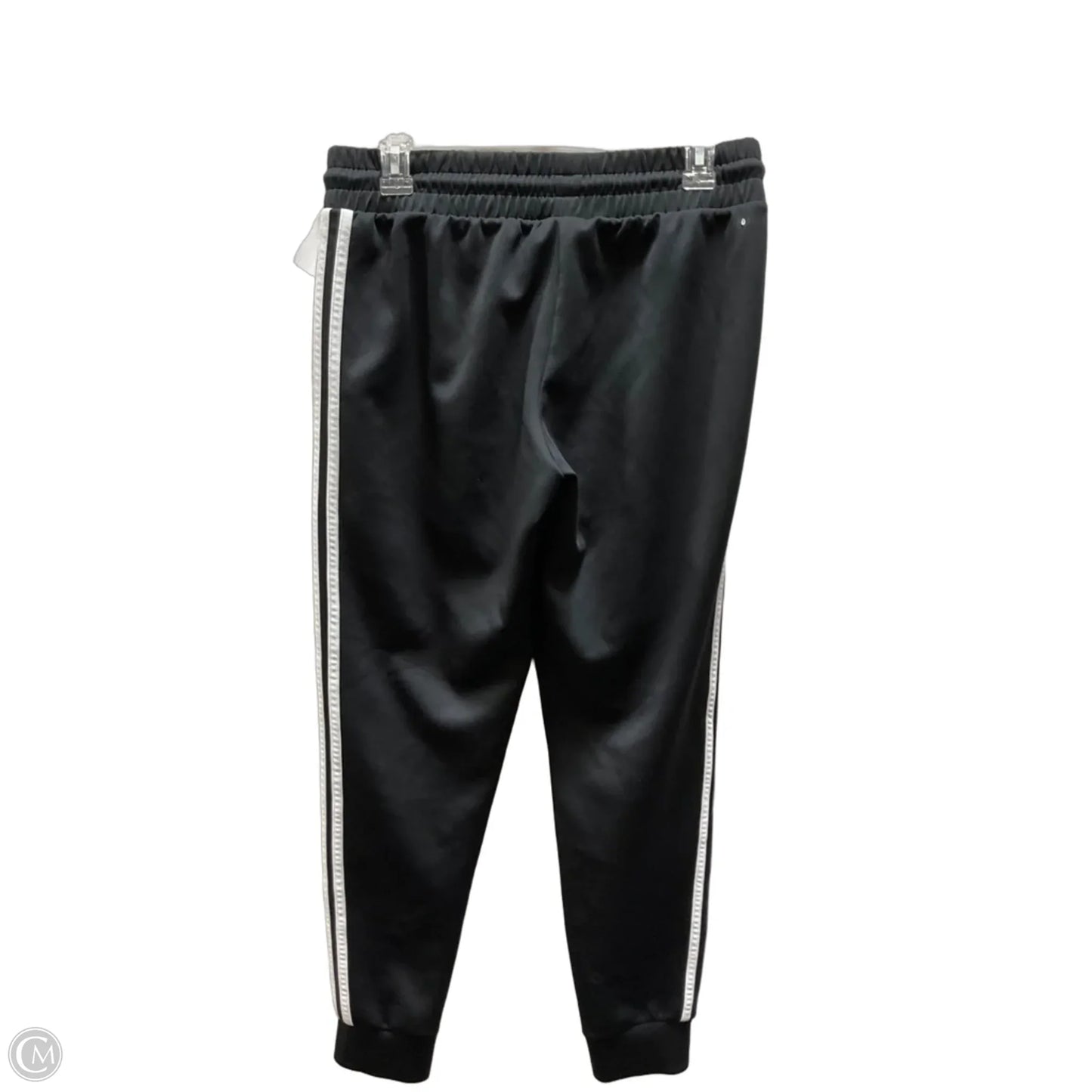 Athletic Pants By Adidas In Black & White, Size: M