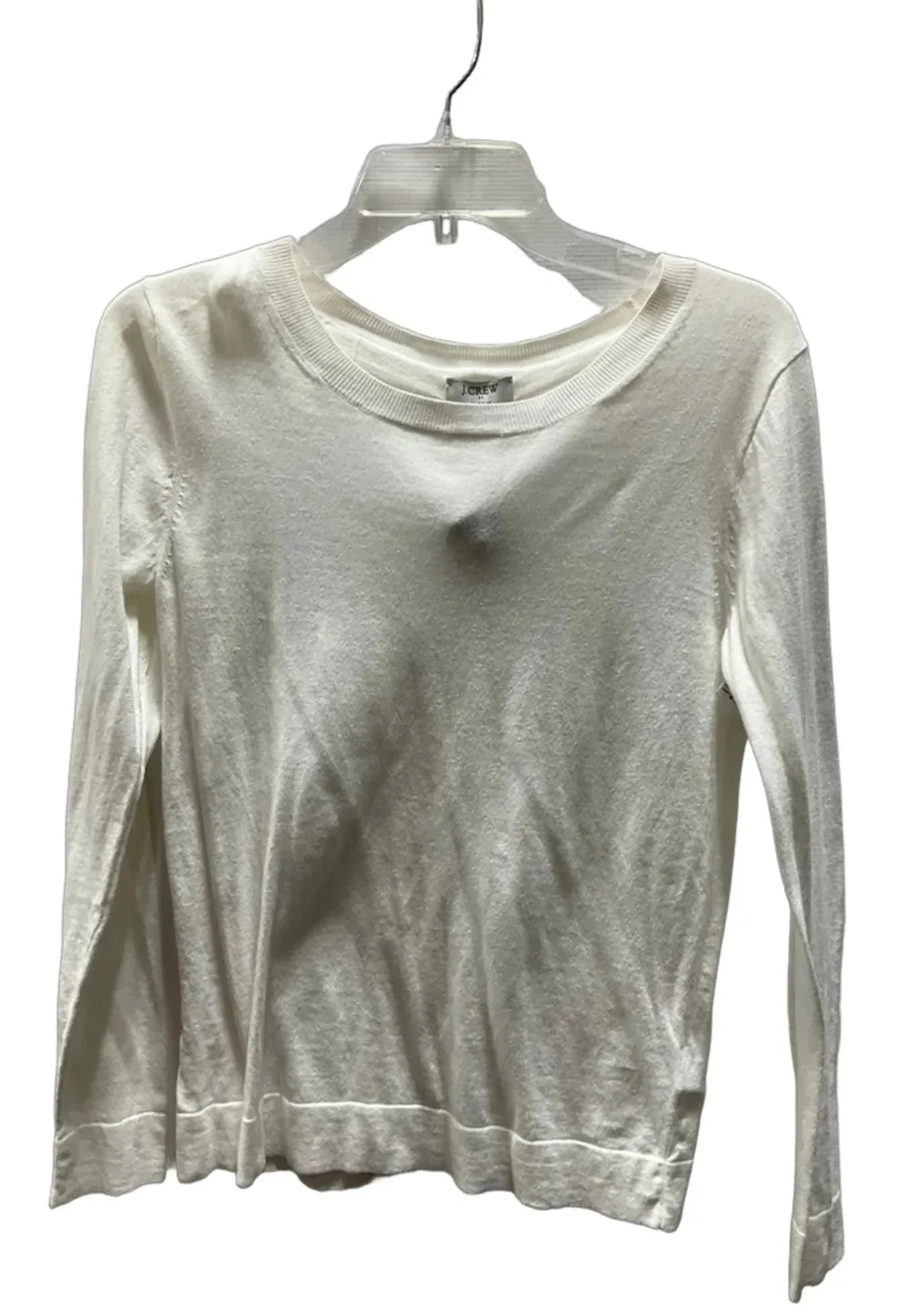 Top Long Sleeve By J. Crew In Cream, Size: S