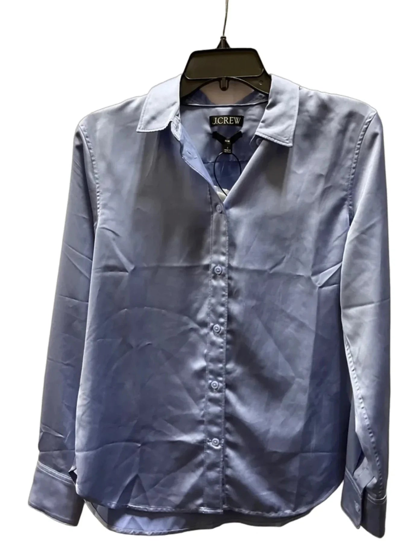 Blouse Long Sleeve By J. Crew In Blue, Size: 6