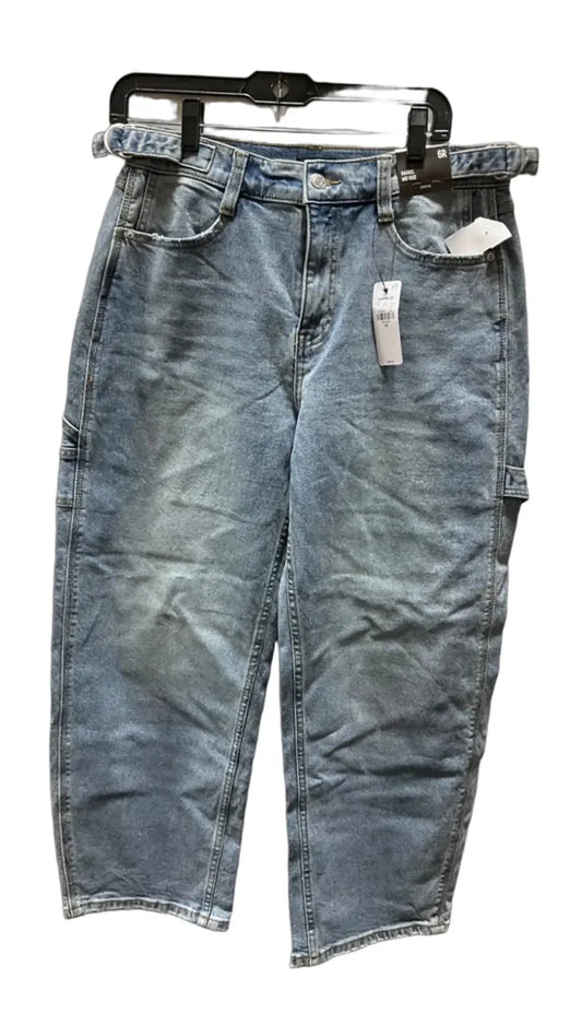 Jeans Wide Leg By Express In Blue, Size: 6