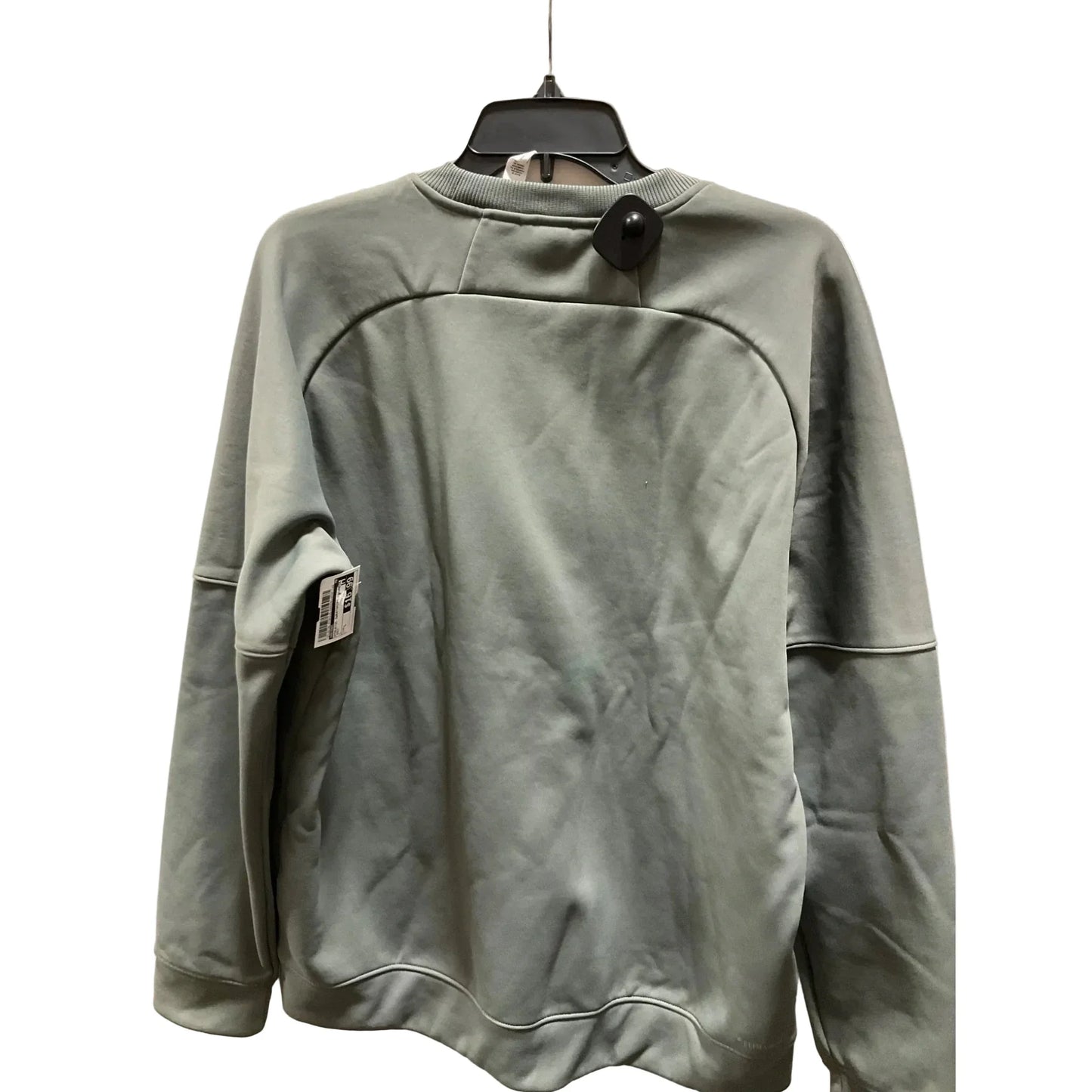 Athletic Sweatshirt Crewneck By Adidas In Grey, Size: L