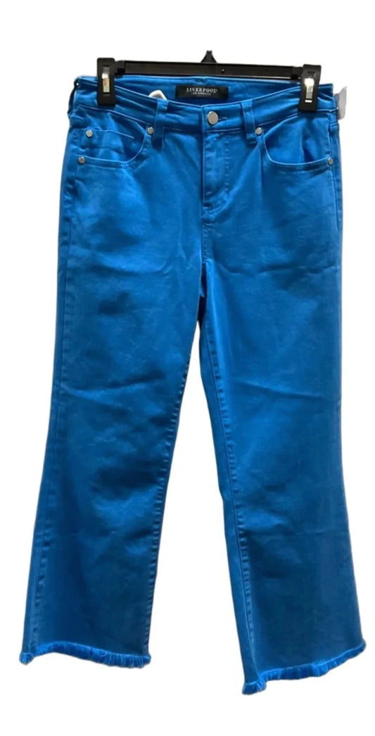 Jeans Flared By Liverpool In Blue, Size: 4