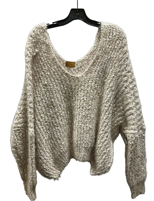 Sweater By Pol In Cream & Tan, Size: M