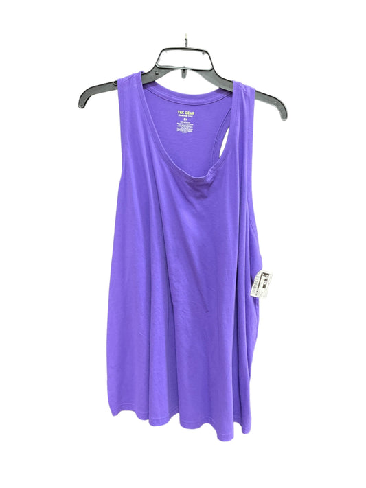 Purple Athletic Tank Top Tek Gear, Size 3x