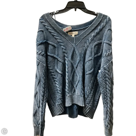 Sweater By Lucky Brand In Blue, Size: M