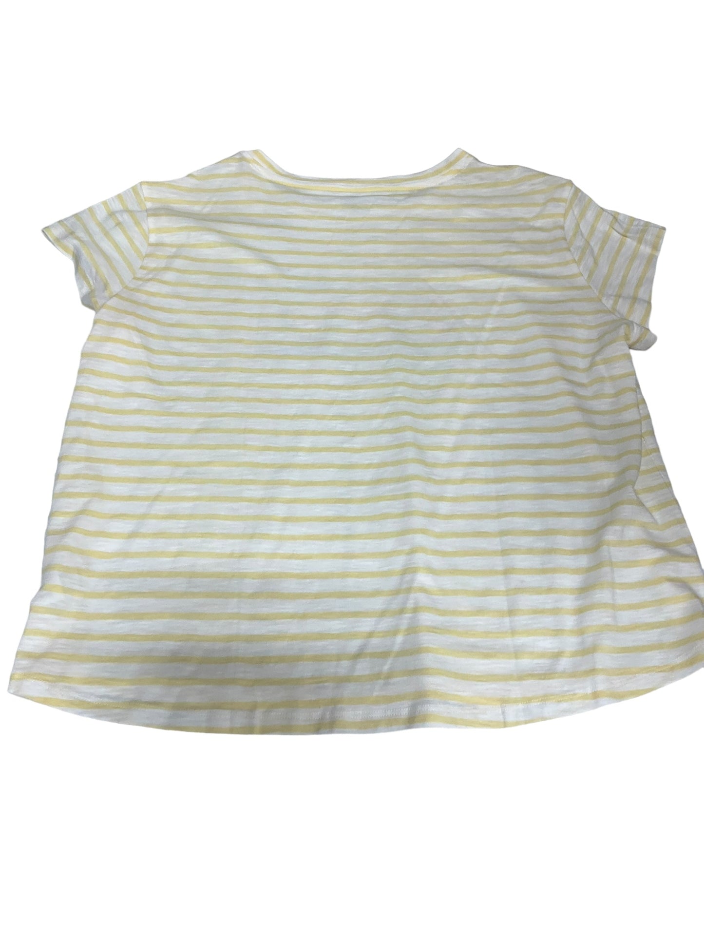 Yellow Top Short Sleeve Basic Talbots, Size 2x