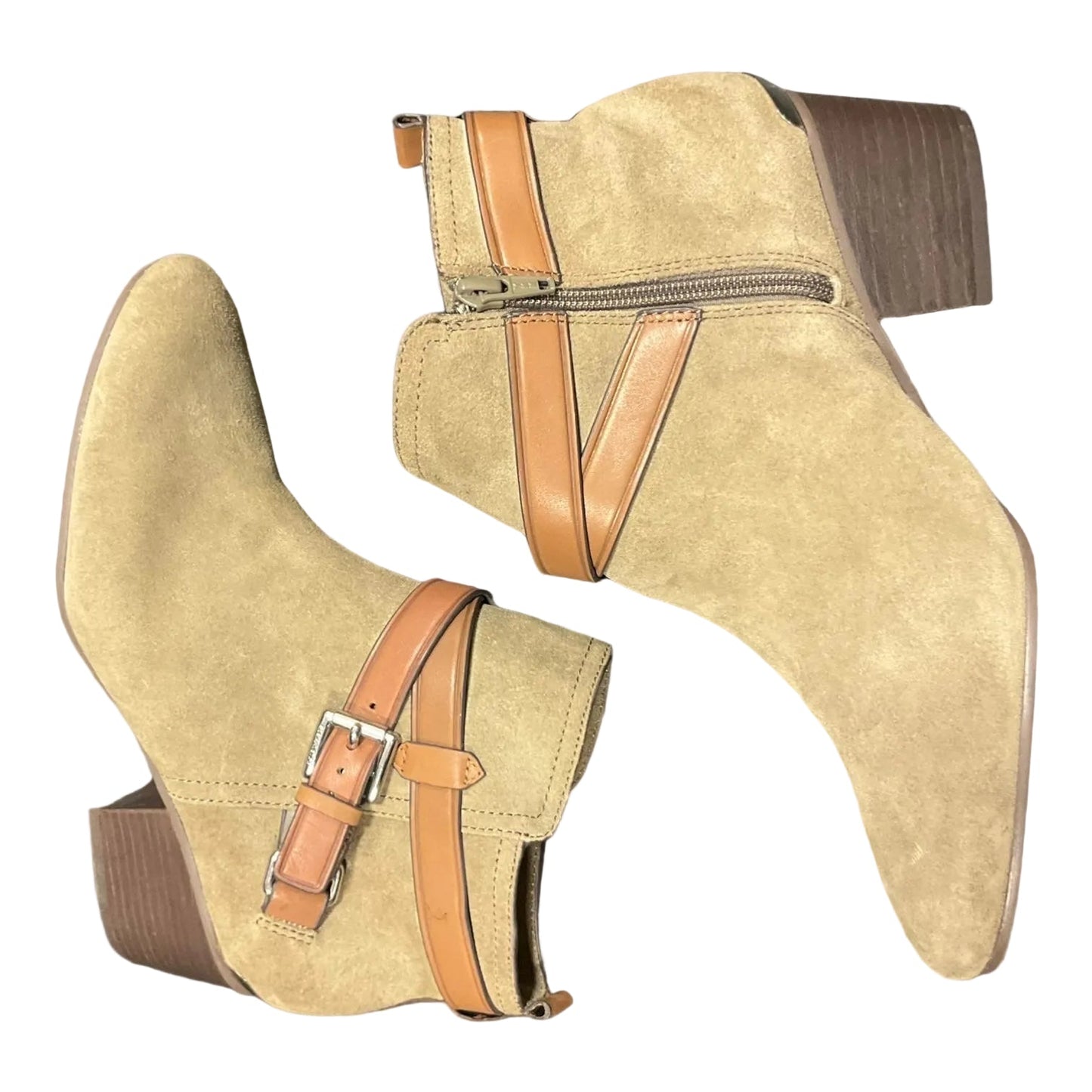 Tan Boots Designer Coach, Size 8.5