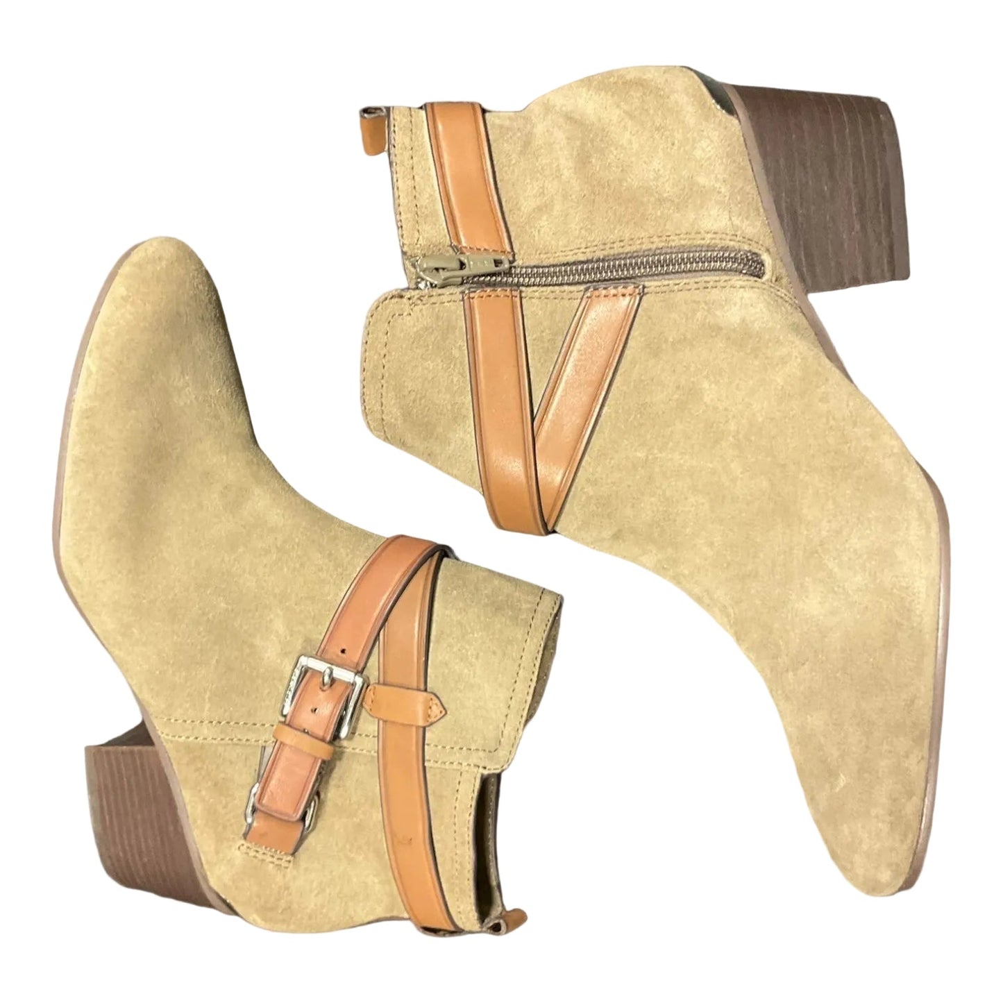 Tan Boots Designer Coach, Size 8.5