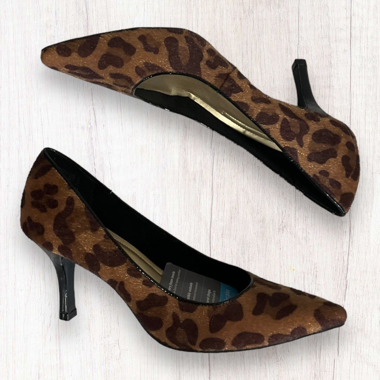 Animal Print Shoes Heels Platform Comfort Plus, Size 8