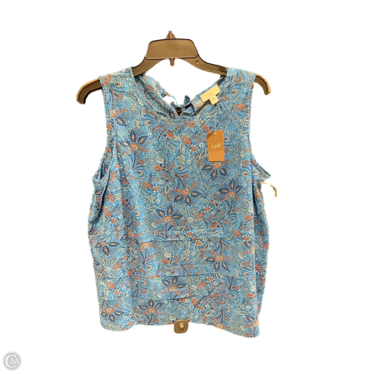Top Sleeveless By J. Jill In Blue, Size: M